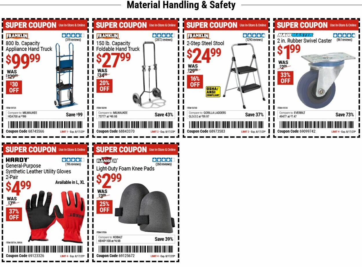 Weekly ad Harbor Freight 08/04/2025 - 08/13/2025