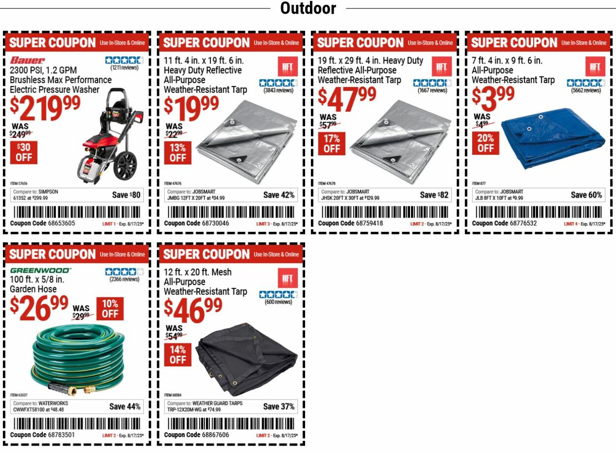 Weekly ad Harbor Freight 08/04/2025 - 08/13/2025
