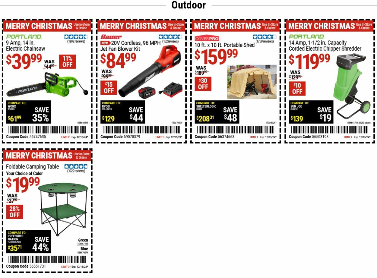 Weekly ad Harbor Freight 12/02/2024 - 12/11/2024