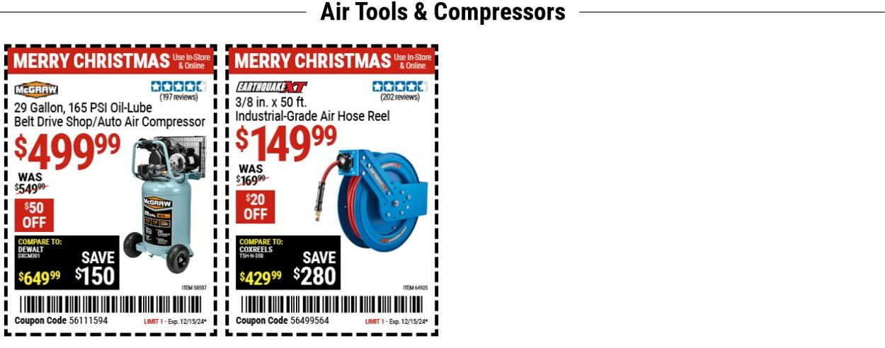 Weekly ad Harbor Freight 12/02/2024 - 12/11/2024