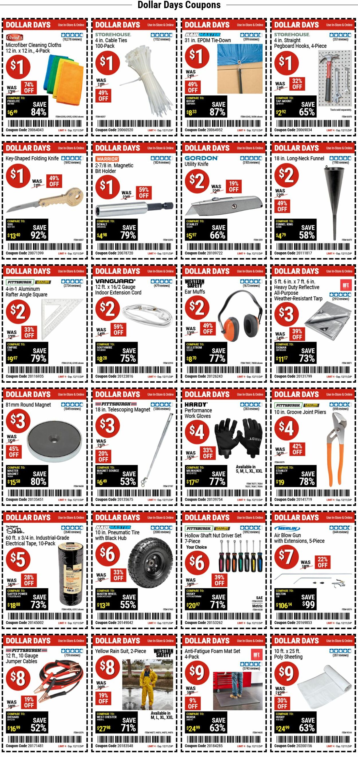 Weekly ad Harbor Freight 12/02/2024 - 12/11/2024