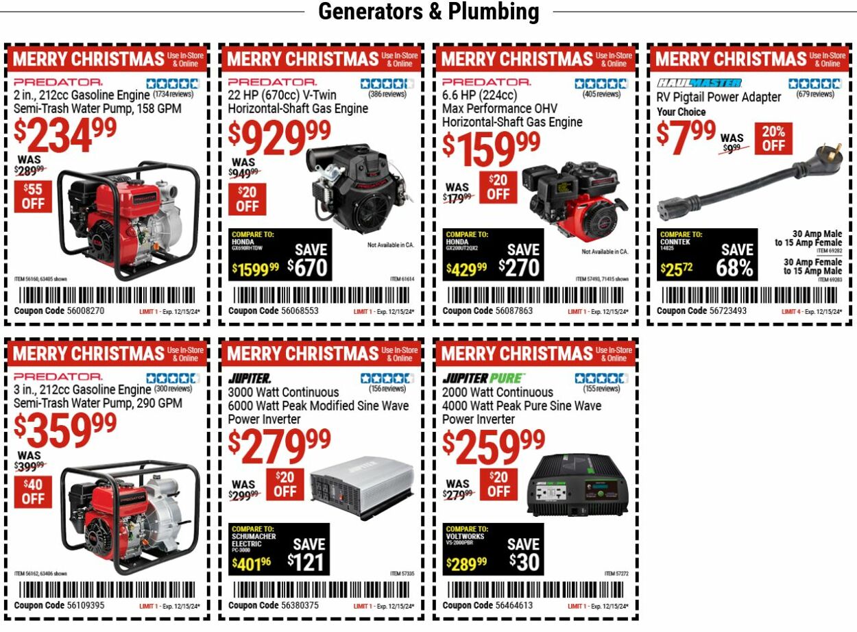 Weekly ad Harbor Freight 12/02/2024 - 12/11/2024