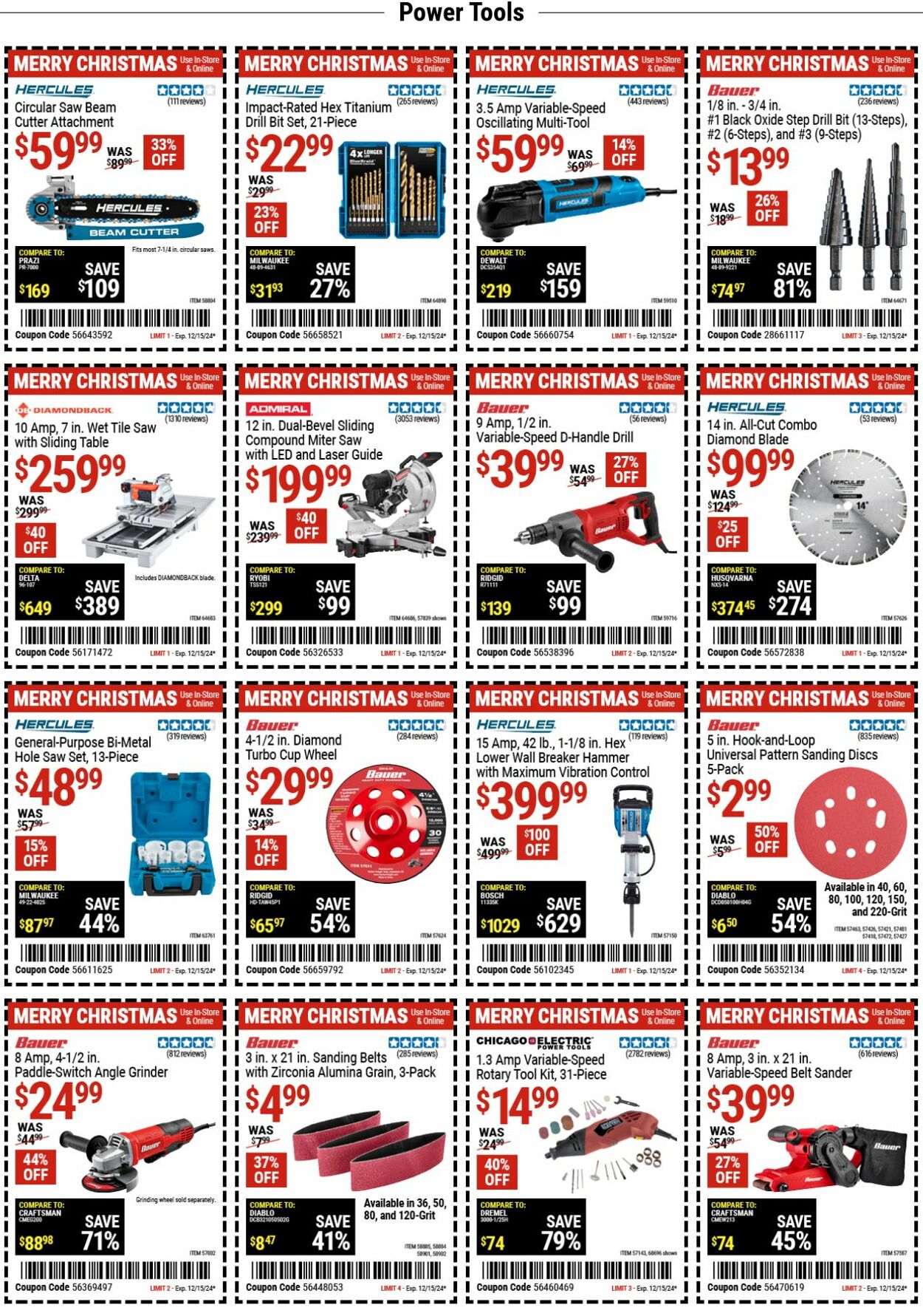 Weekly ad Harbor Freight 12/02/2024 - 12/11/2024