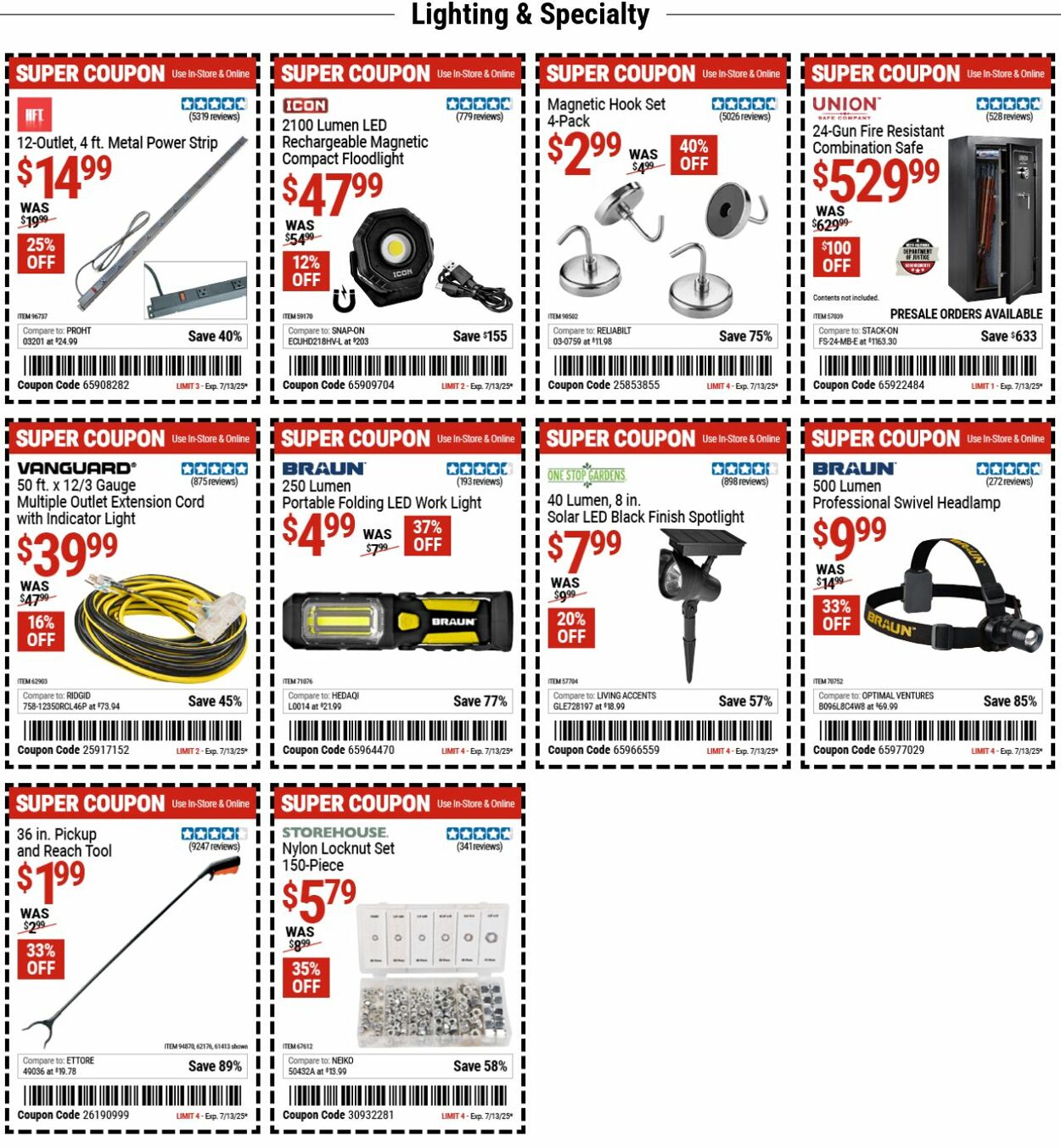 Weekly ad Harbor Freight 06/30/2025 - 07/09/2025