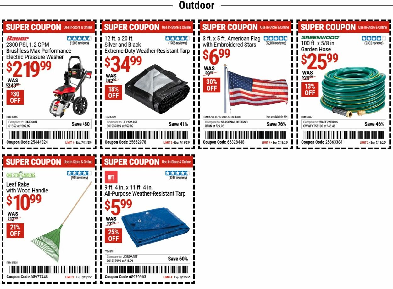 Weekly ad Harbor Freight 06/30/2025 - 07/09/2025
