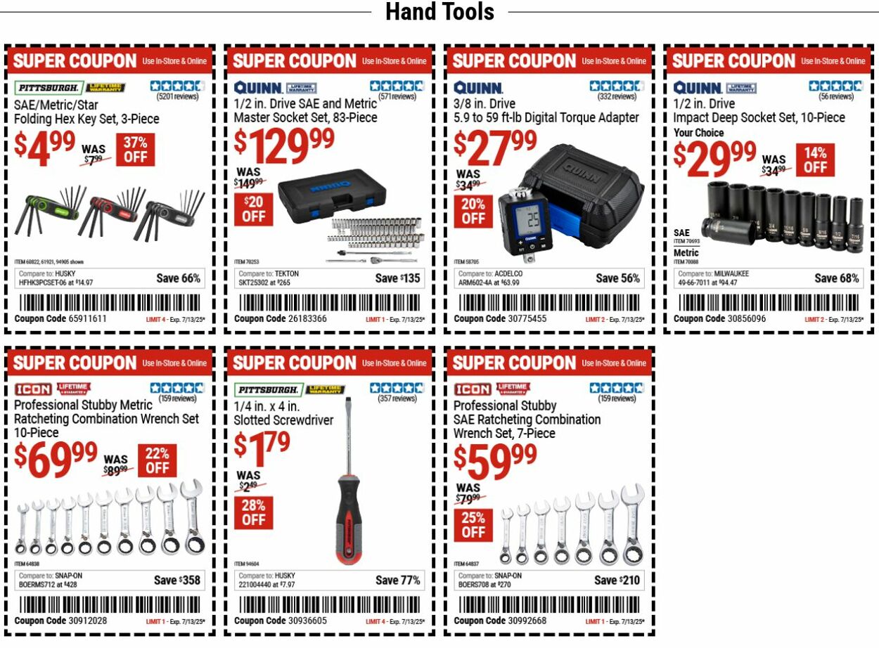 Weekly ad Harbor Freight 06/30/2025 - 07/09/2025