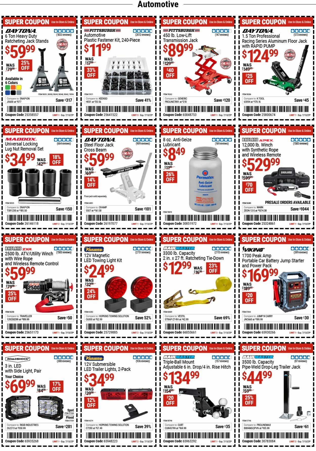 Weekly ad Harbor Freight 06/30/2025 - 07/09/2025