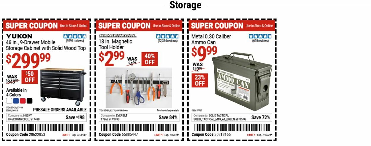 Weekly ad Harbor Freight 06/30/2025 - 07/09/2025