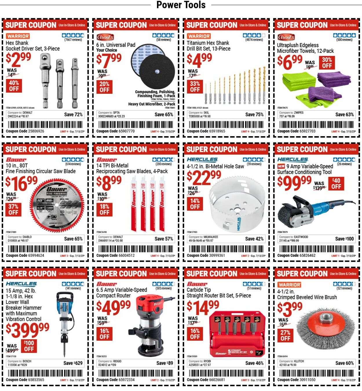 Weekly ad Harbor Freight 06/30/2025 - 07/09/2025
