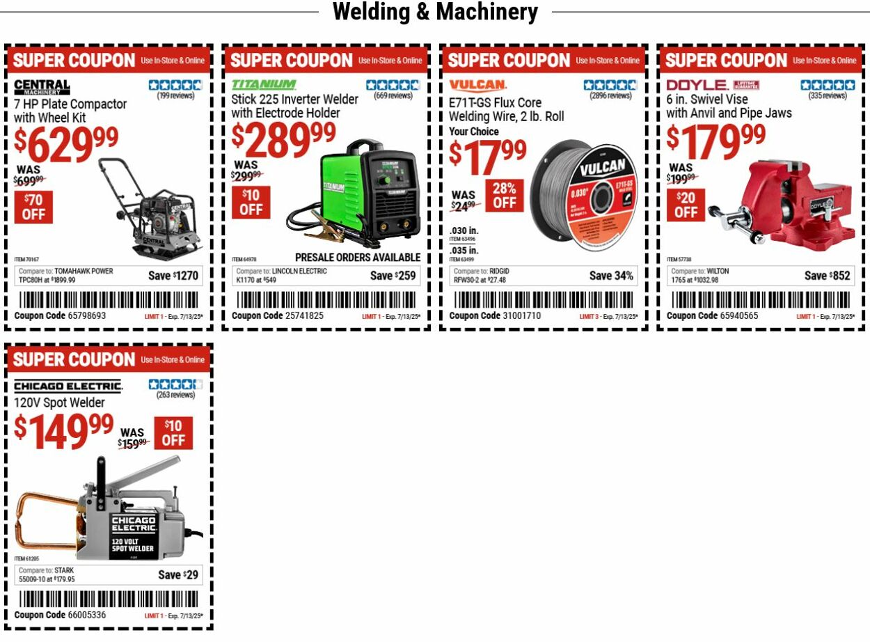 Weekly ad Harbor Freight 06/30/2025 - 07/09/2025