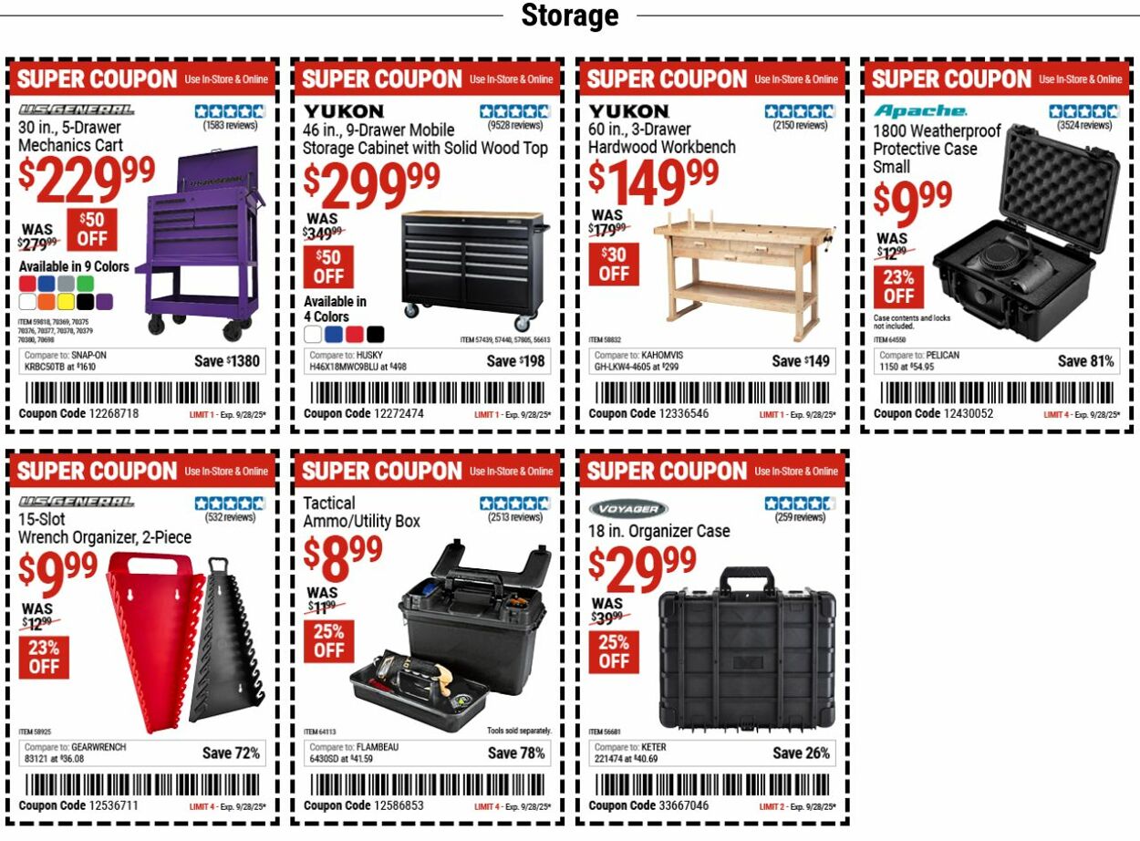 Weekly ad Harbor Freight 09/15/2025 - 09/24/2025