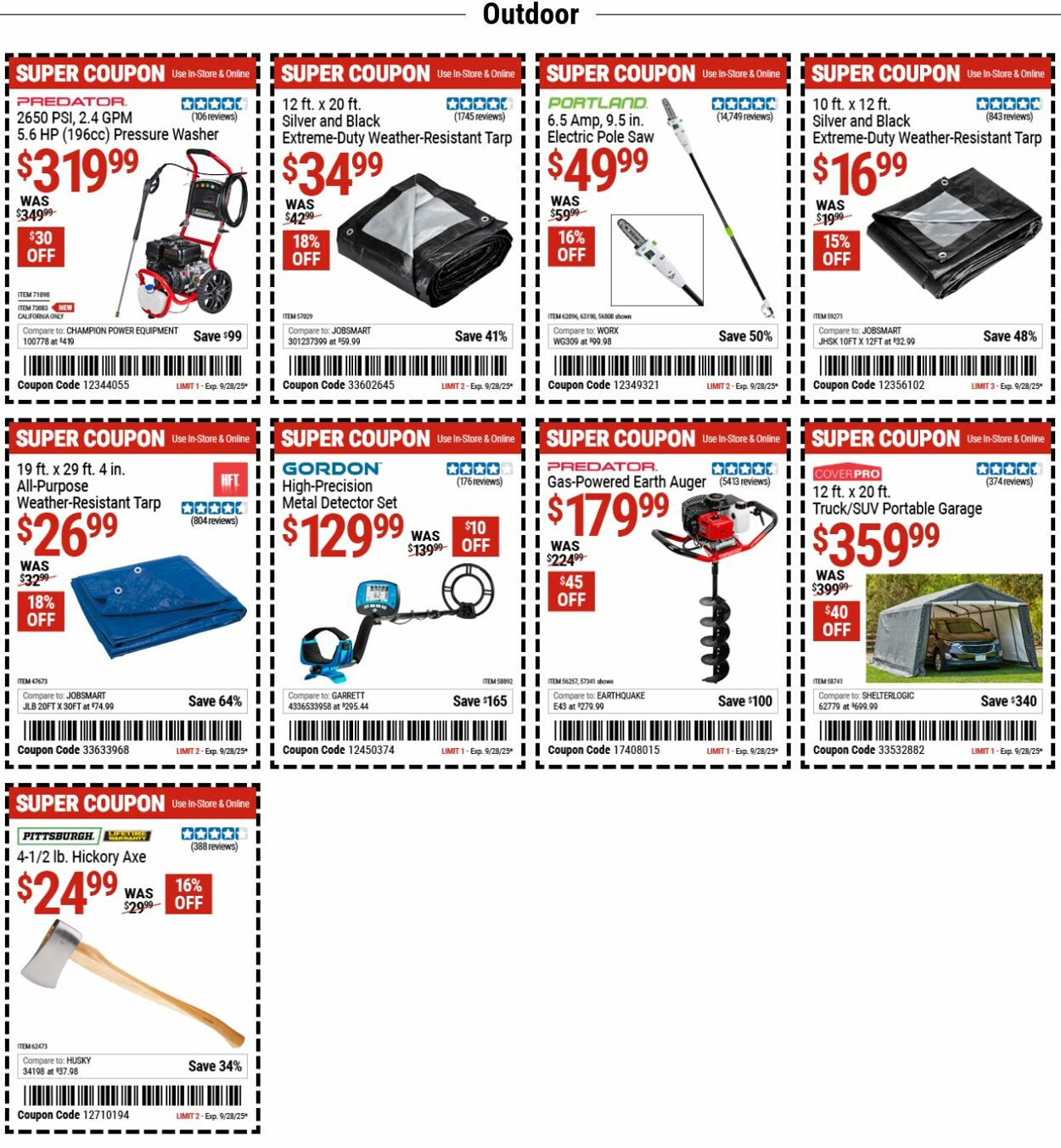Weekly ad Harbor Freight 09/15/2025 - 09/24/2025