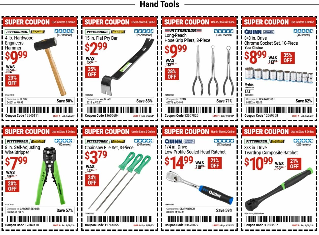 Weekly ad Harbor Freight 09/15/2025 - 09/24/2025