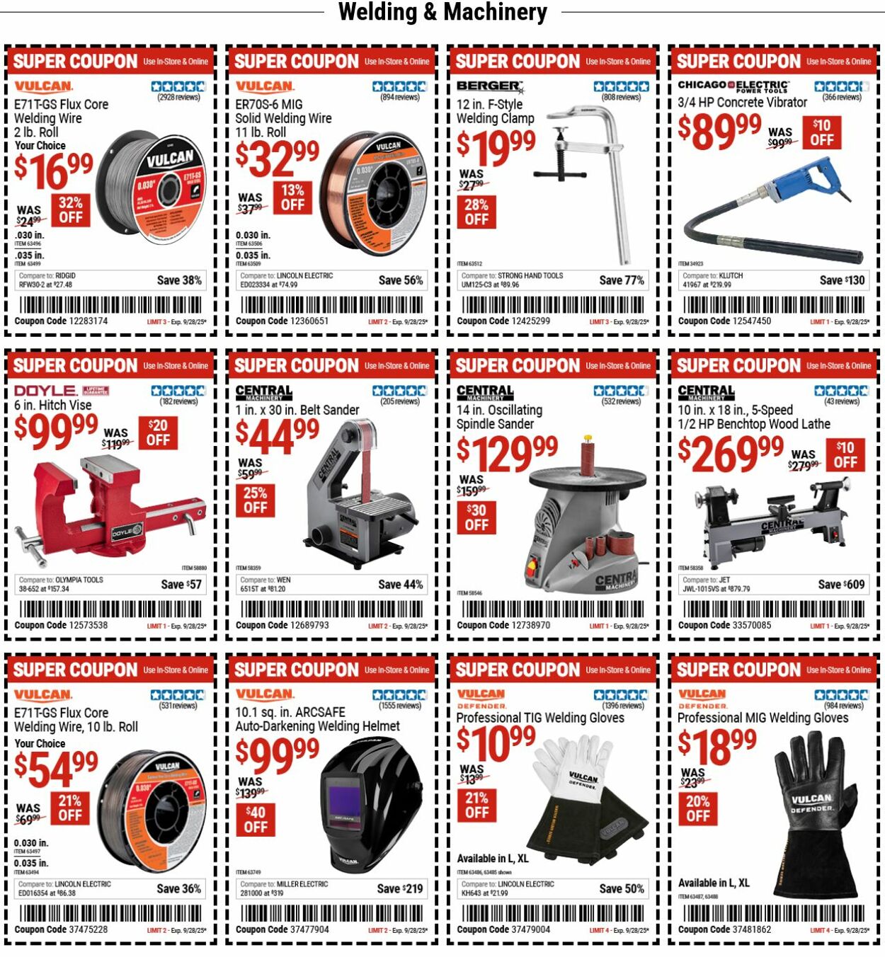 Weekly ad Harbor Freight 09/15/2025 - 09/24/2025