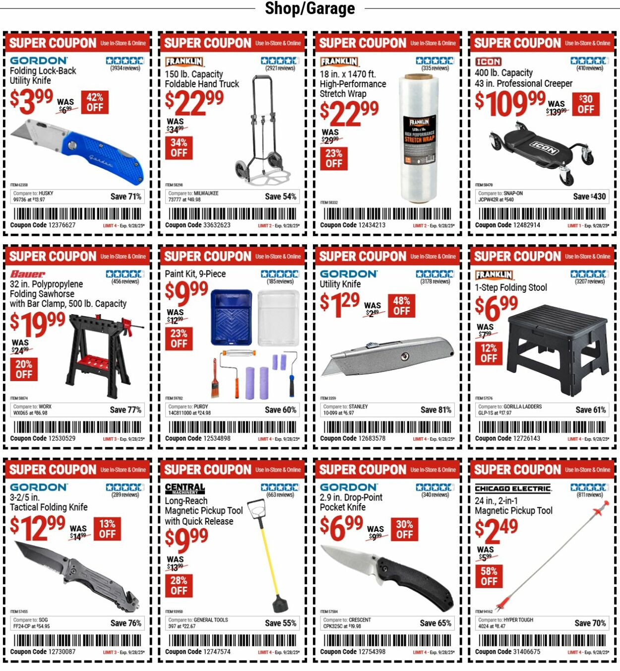 Weekly ad Harbor Freight 09/15/2025 - 09/24/2025