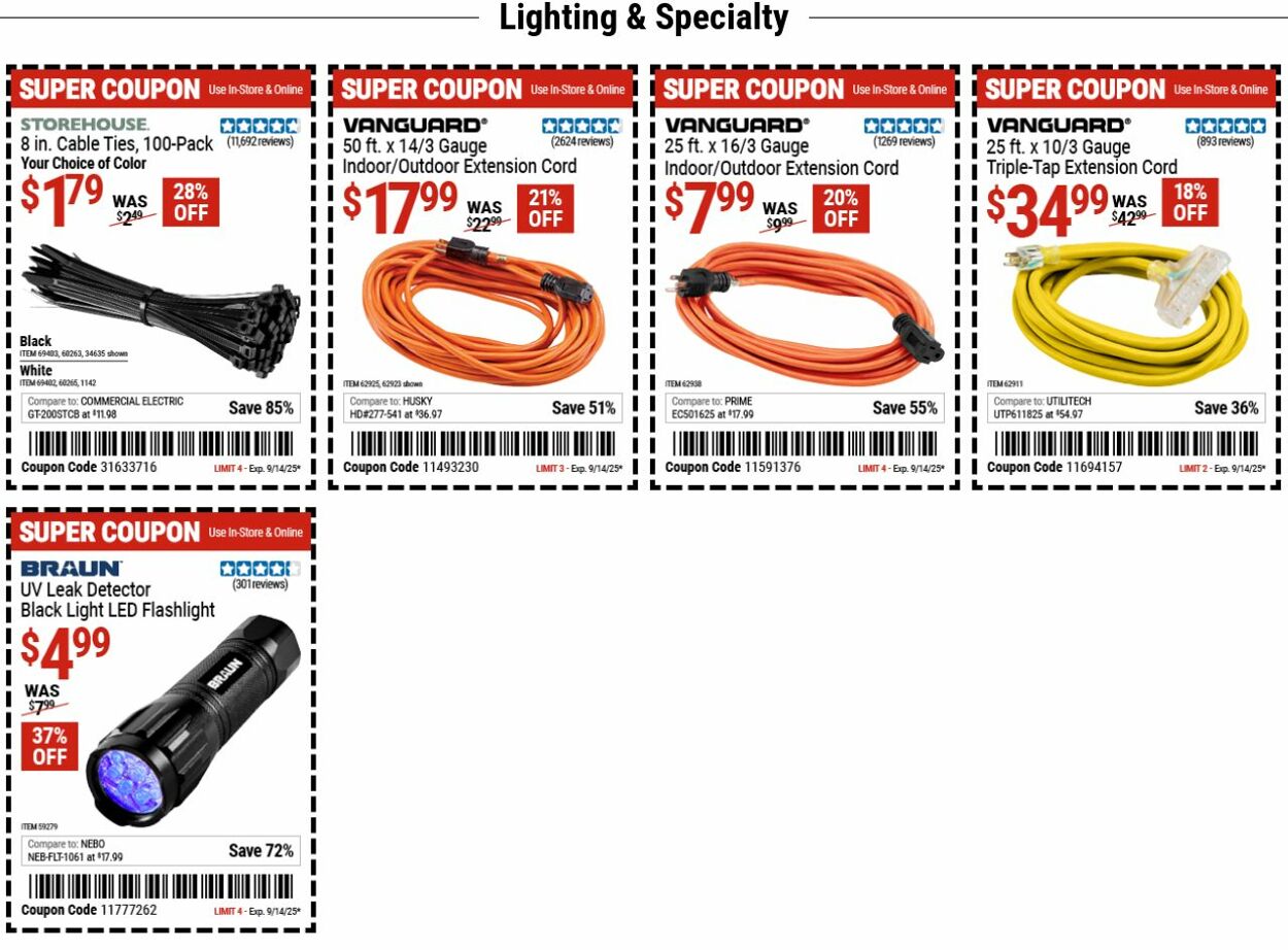 Weekly ad Harbor Freight 09/08/2025 - 09/17/2025