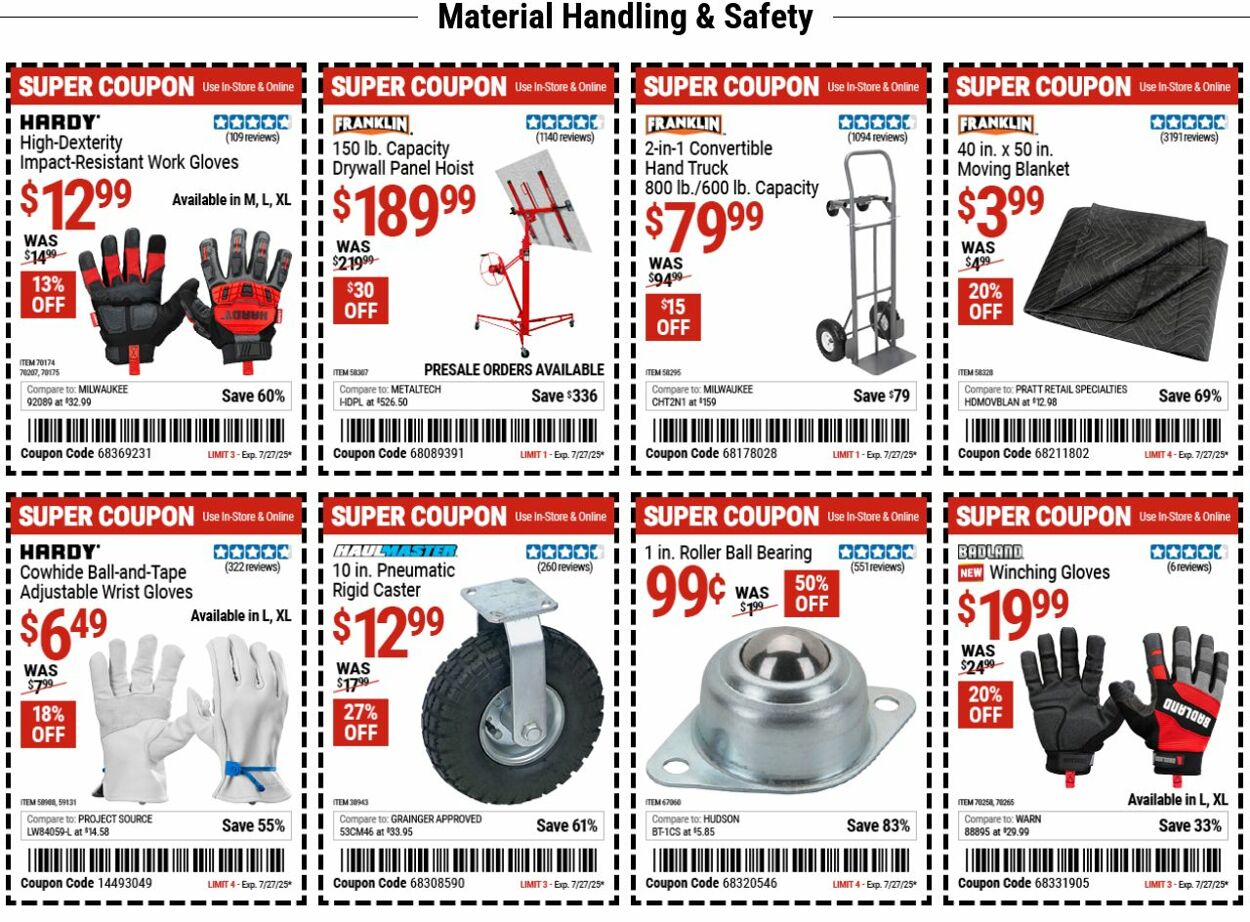 Weekly ad Harbor Freight 07/21/2025 - 07/30/2025
