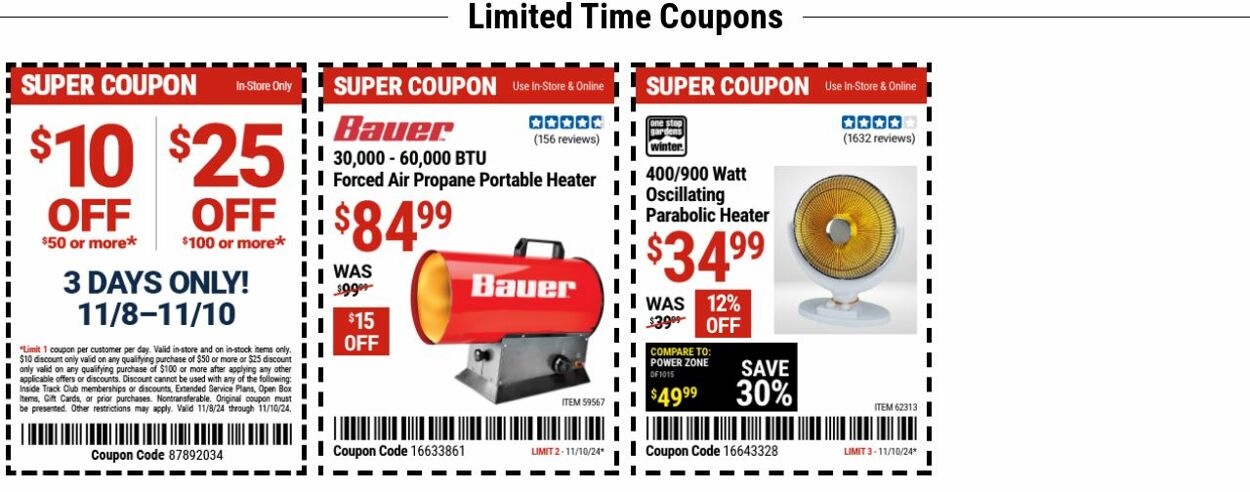 Weekly ad Harbor Freight 11/11/2024 - 11/20/2024