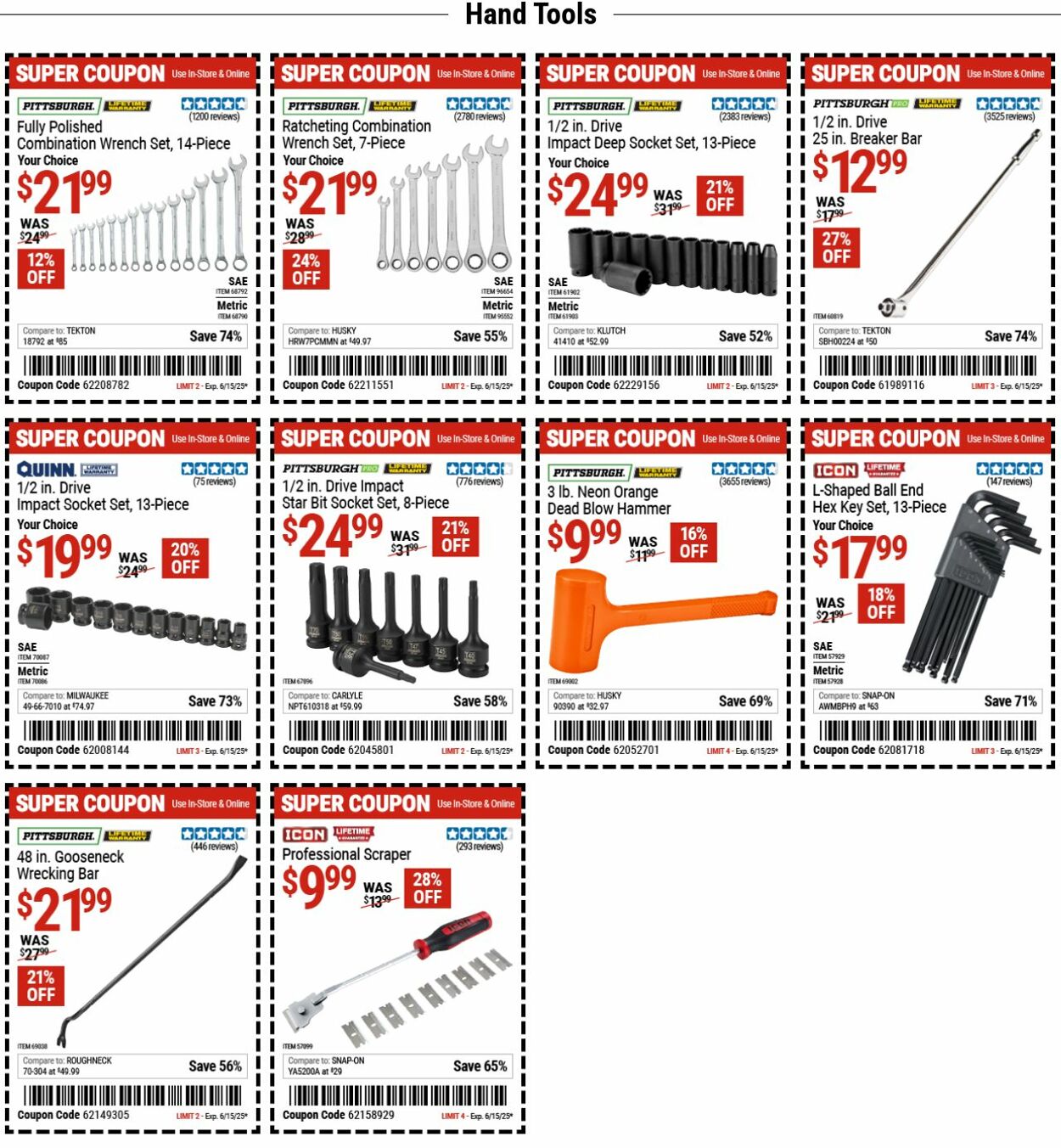Weekly ad Harbor Freight 06/02/2025 - 06/11/2025