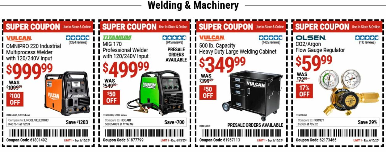 Weekly ad Harbor Freight 06/02/2025 - 06/11/2025
