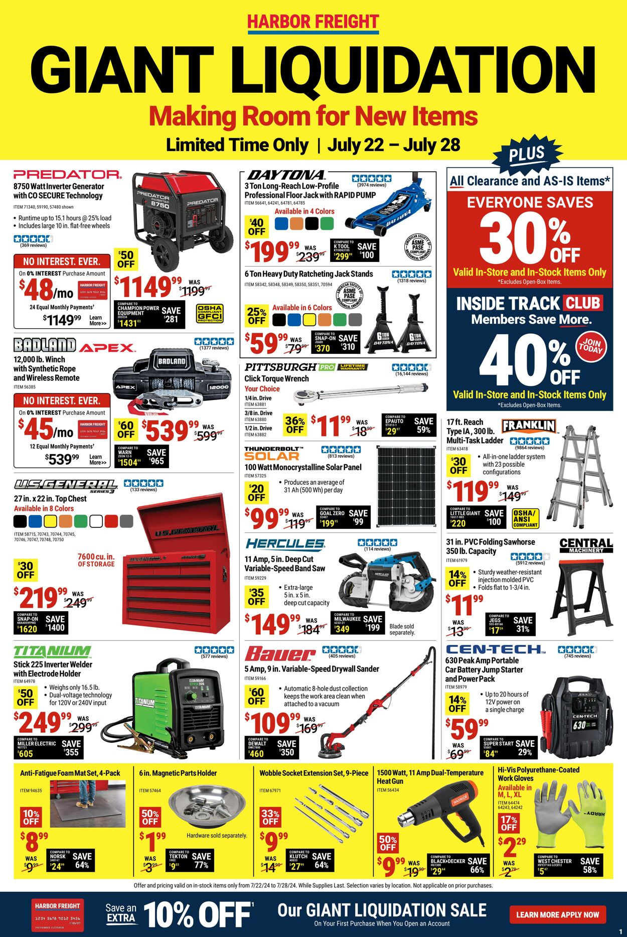 Harbor Freight Promotional weekly ads