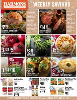 Weekly ad Harmons Grocery 12/12/2023 - 12/18/2023