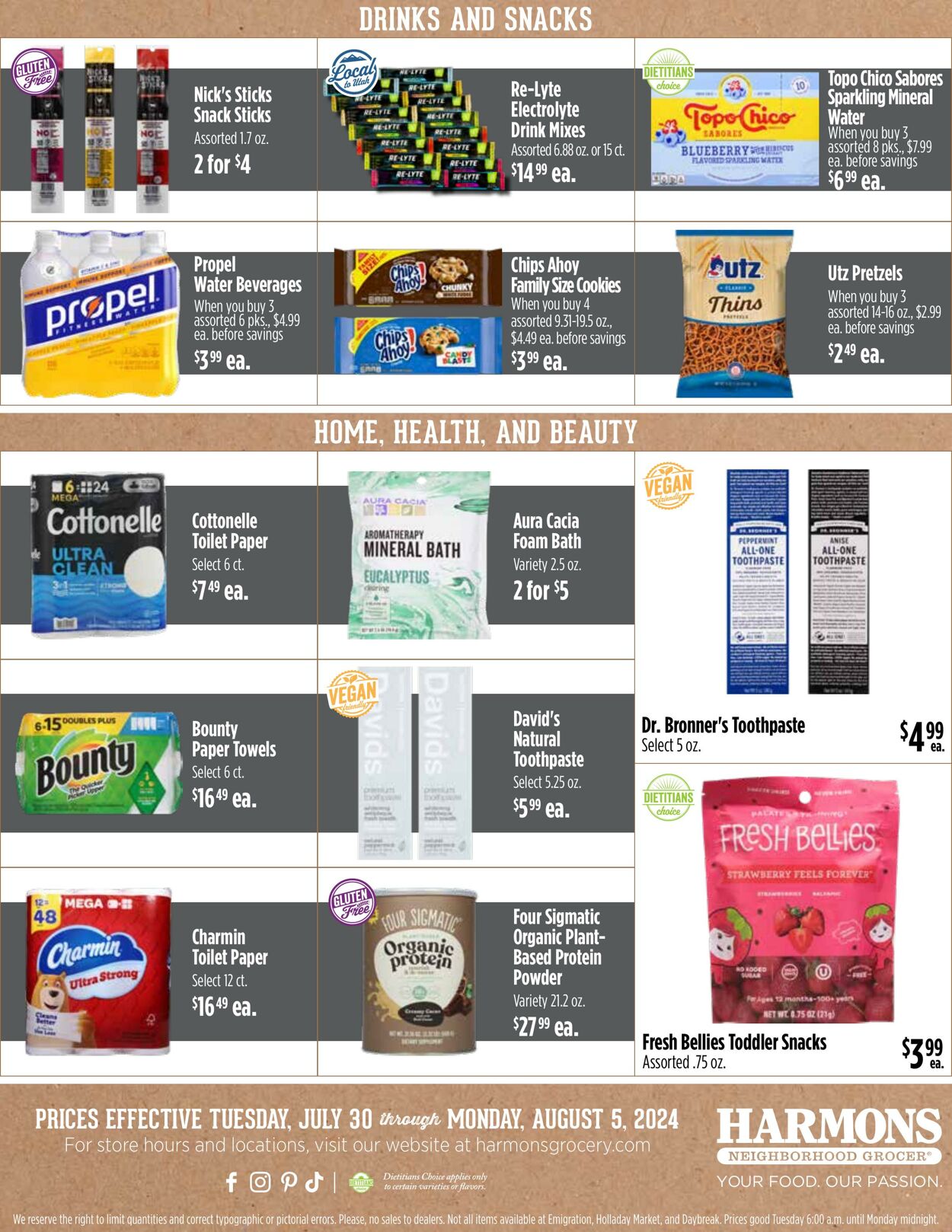 Weekly ad Harmons Grocery 07/30/2024 - 08/05/2024