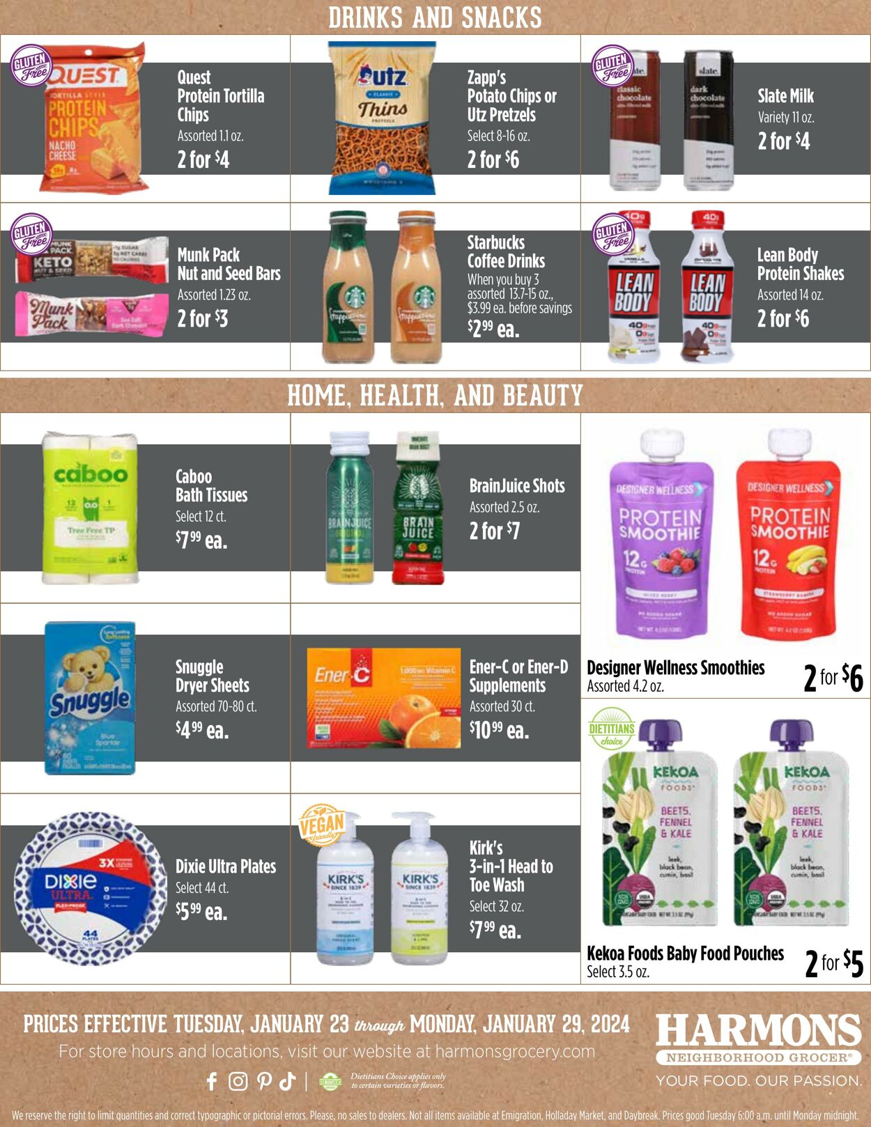 Weekly ad Harmons Grocery 01/23/2024 - 01/29/2024