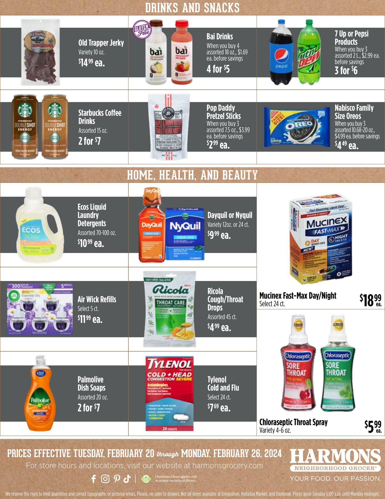 Weekly ad Harmons Grocery 02/20/2024 - 02/26/2024