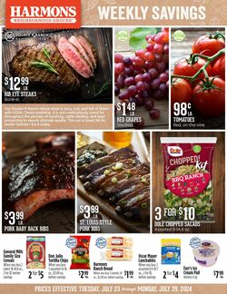Weekly ad Harmons Grocery 07/23/2024 - 07/29/2024