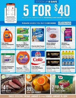 Weekly ad Harmons Grocery 01/09/2024 - 01/15/2024