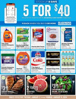 Weekly ad Harmons Grocery 01/02/2024 - 01/08/2024