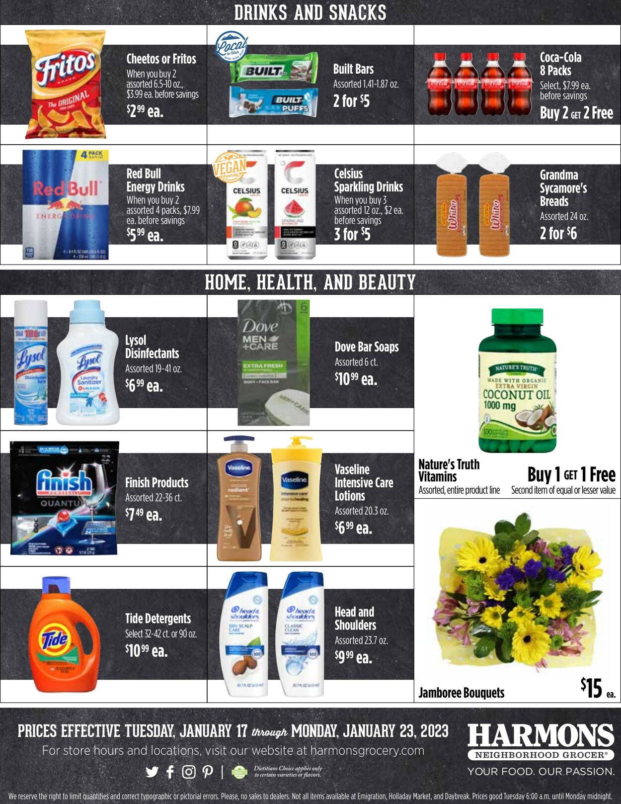 Weekly ad Harmons Grocery 01/17/2023 - 01/23/2023
