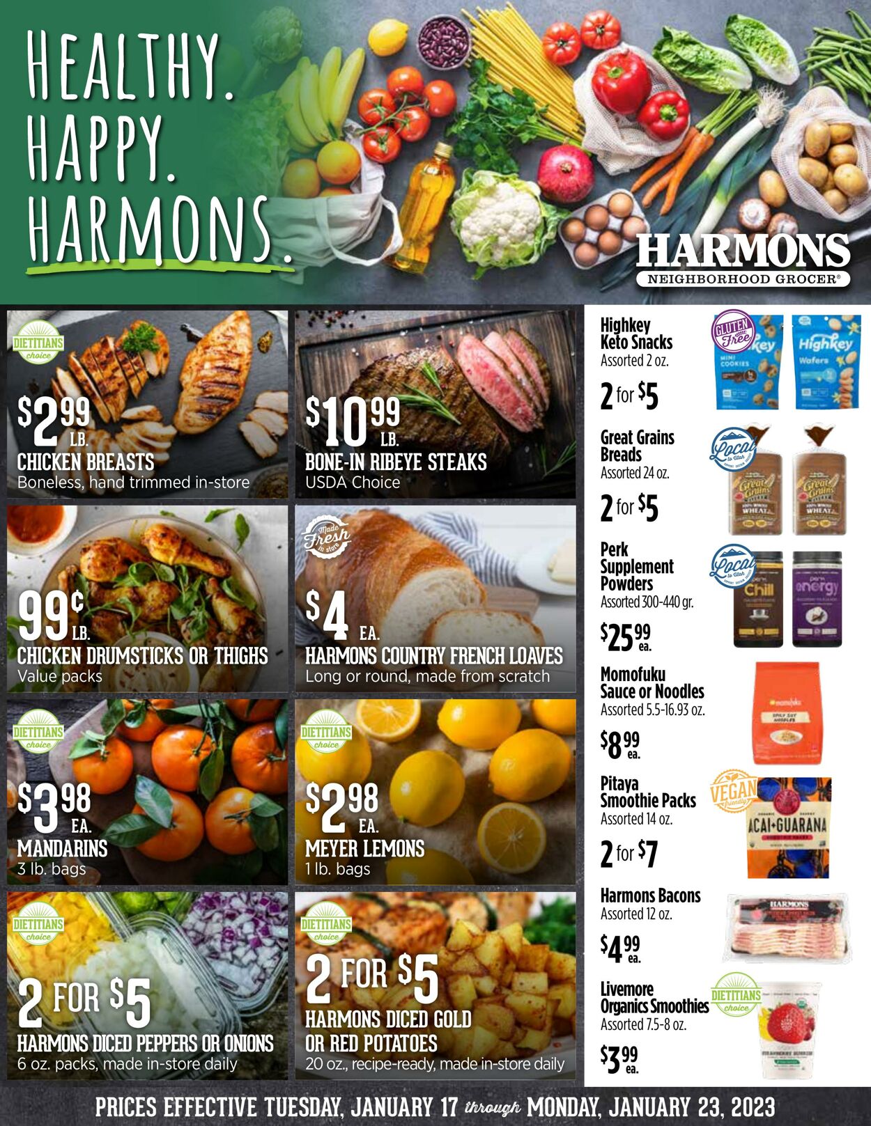 Weekly ad Harmons Grocery 01/17/2023-01/23/2023
