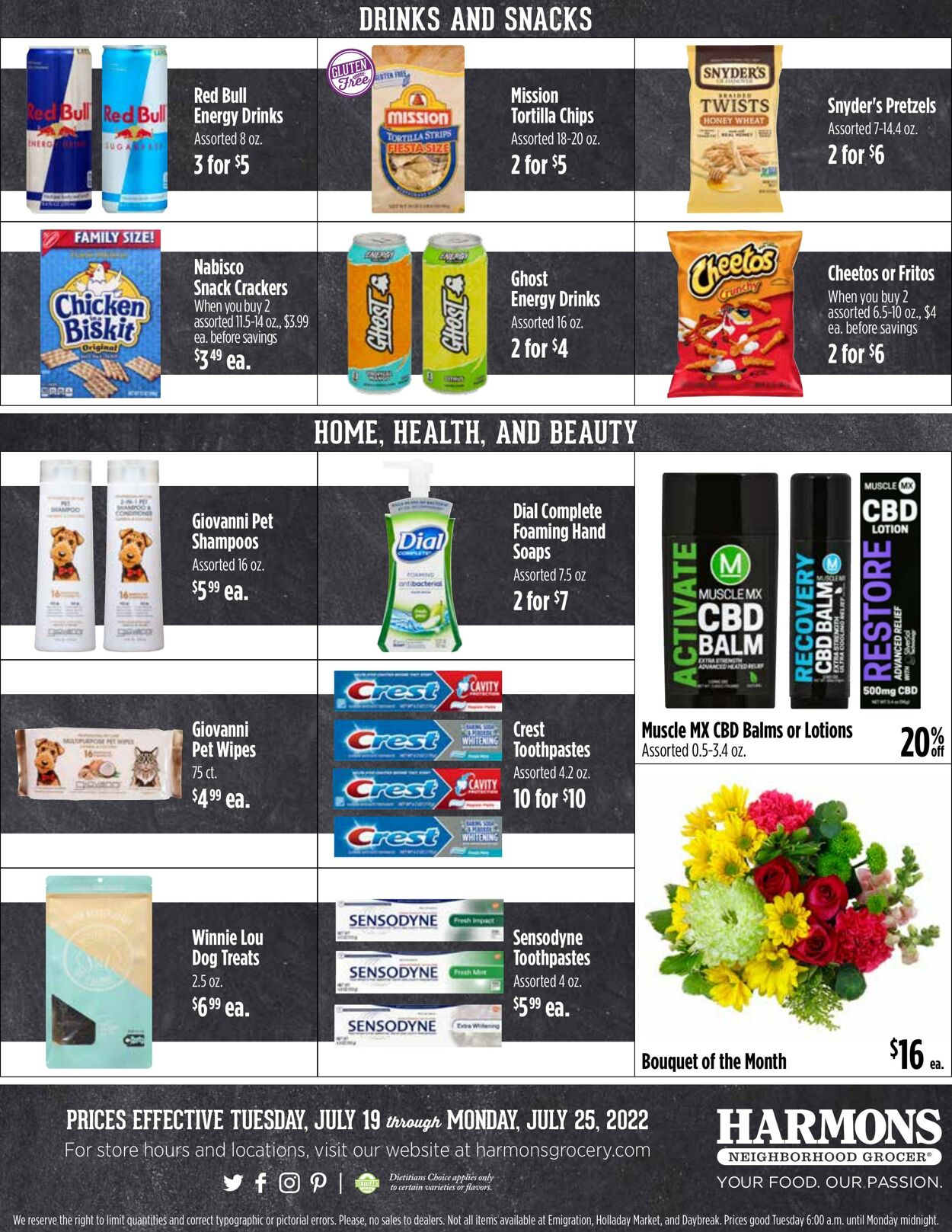Weekly ad Harmons Grocery 07/19/2022 - 07/25/2022