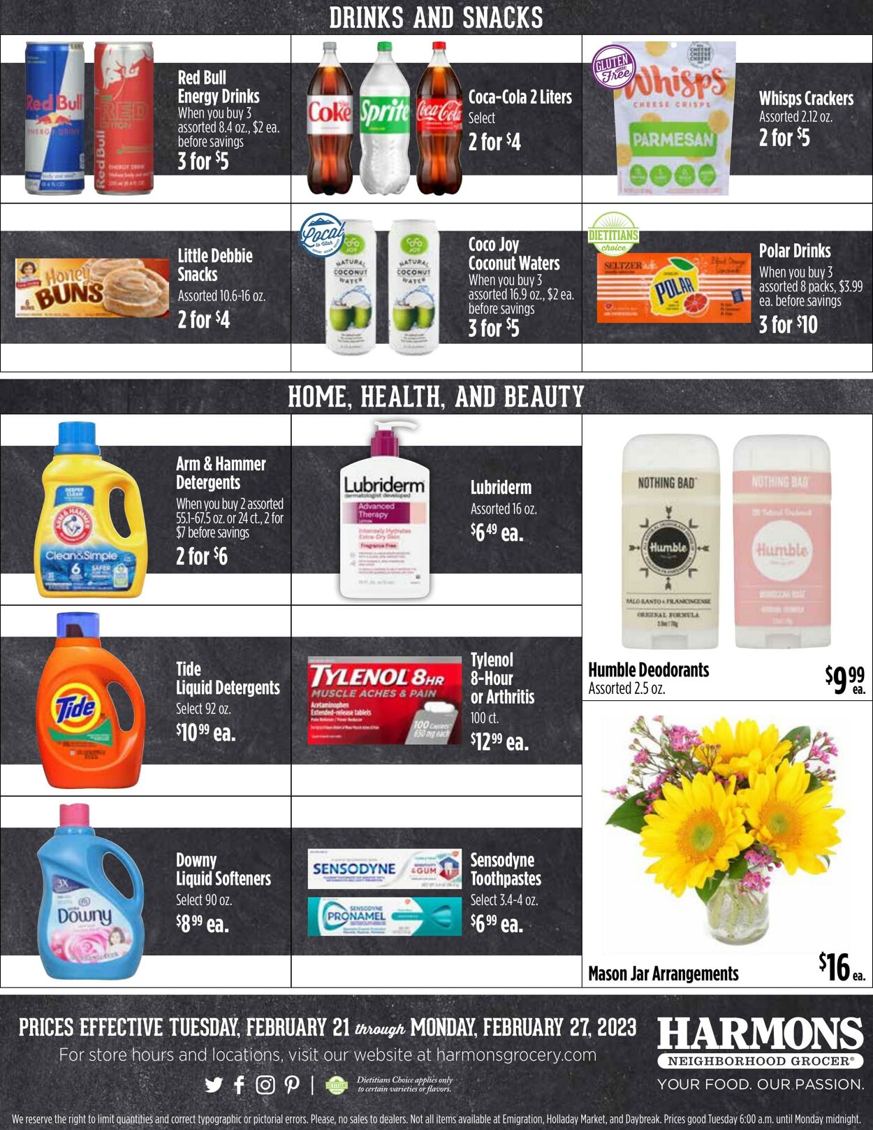 Weekly ad Harmons Grocery 02/21/2023 - 02/27/2023