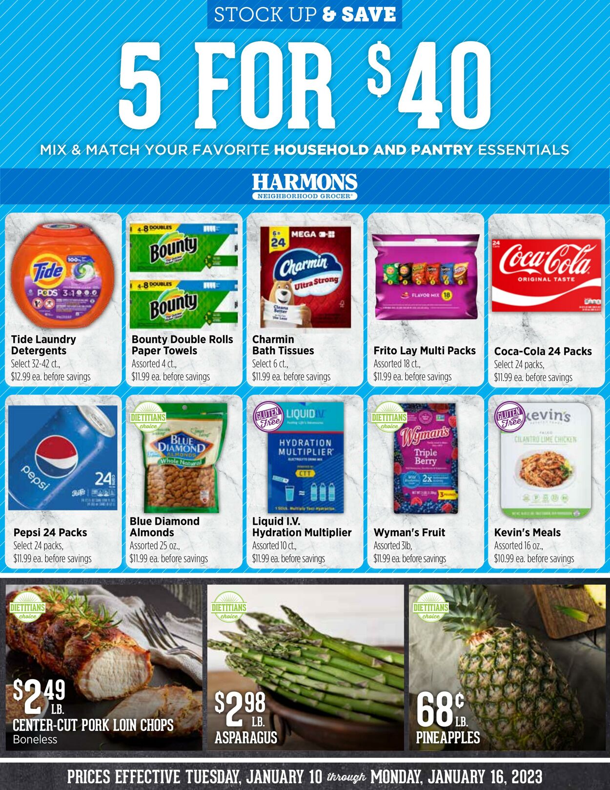 Weekly ad Harmons Grocery 01/10/2023-01/16/2023