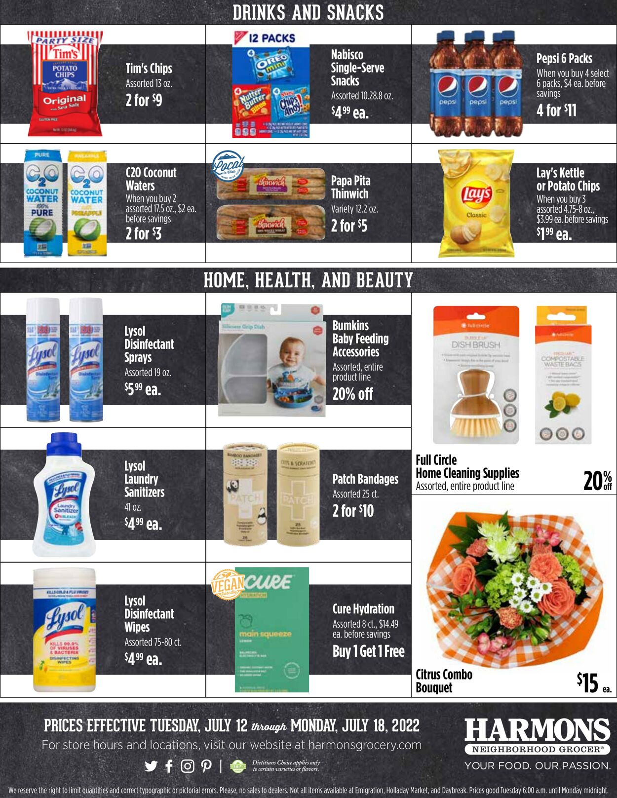 Weekly ad Harmons Grocery 07/12/2022 - 07/18/2022