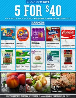 Weekly ad Harmons Grocery 09/13/2022-09/19/2022