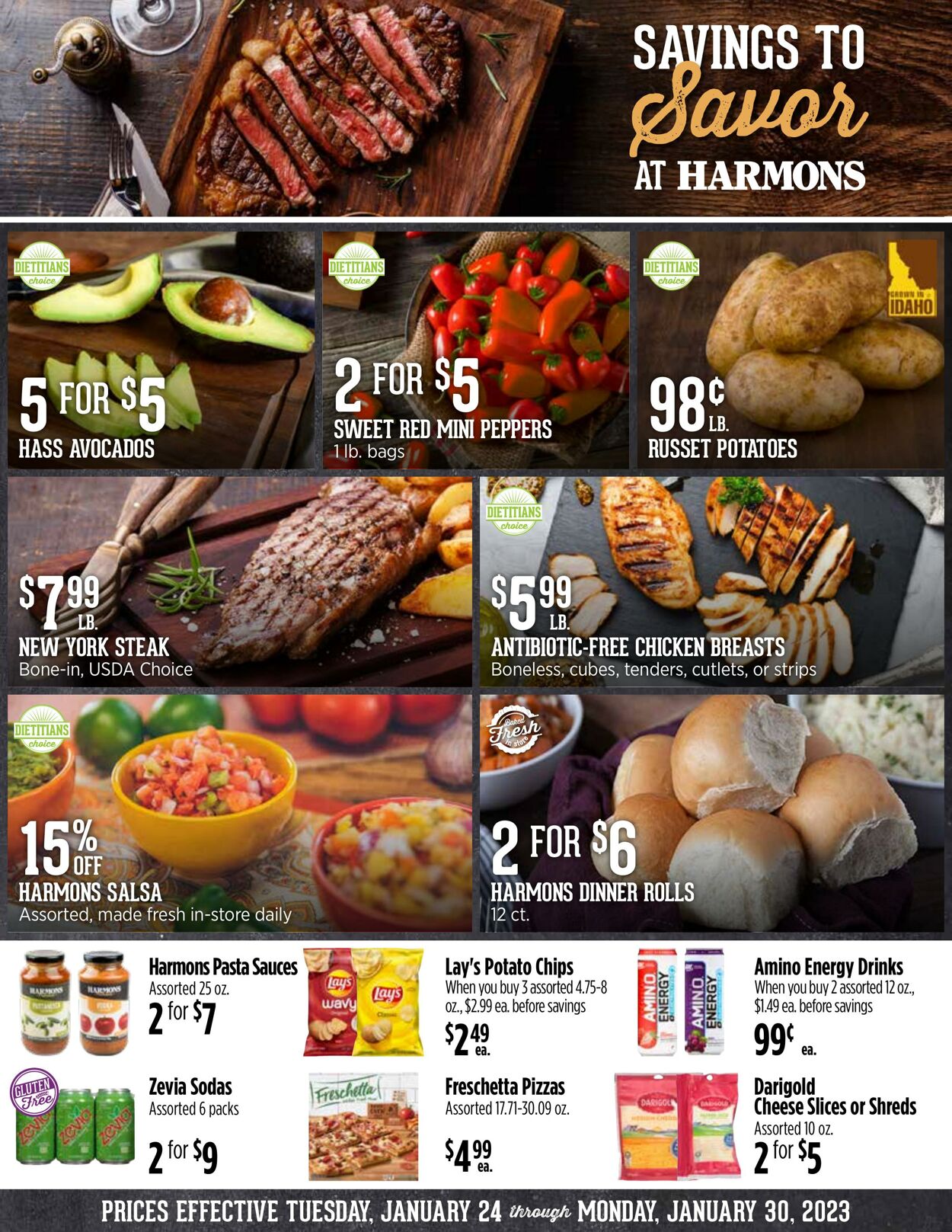 Weekly ad Harmons Grocery 01/24/2023 - 01/30/2023