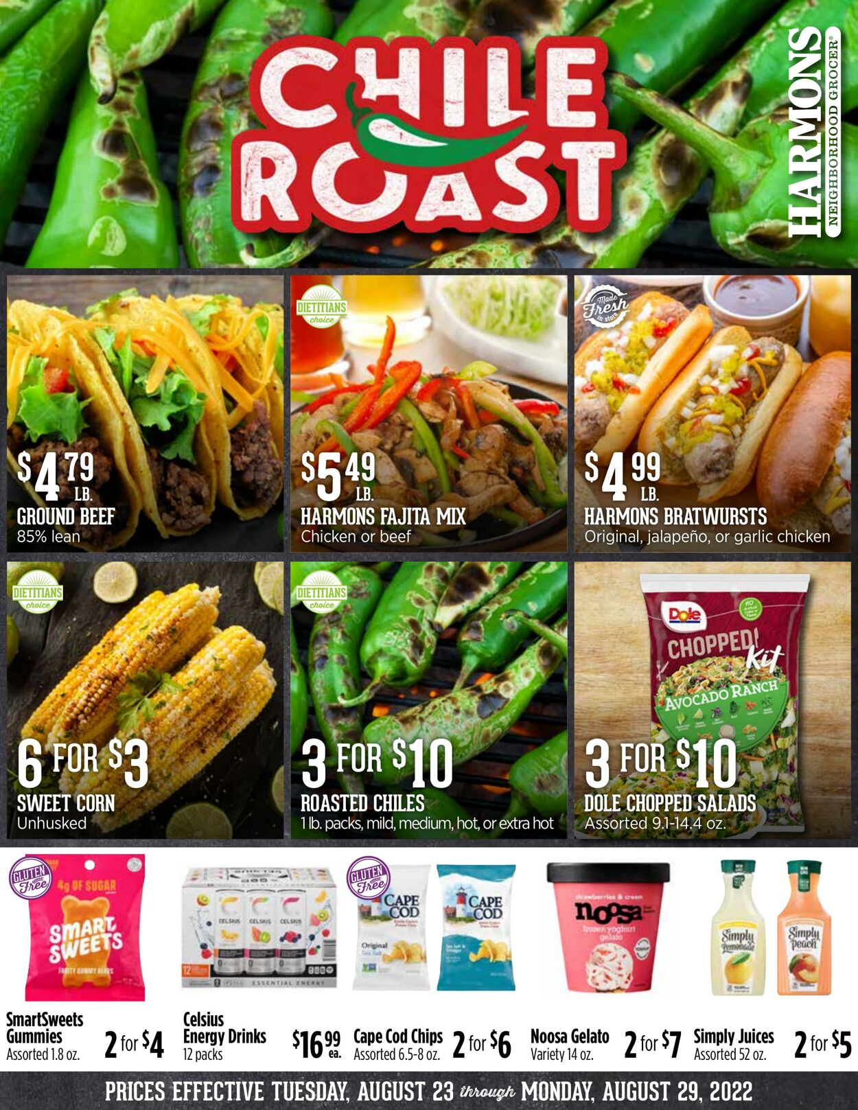 Weekly ad Harmons Grocery 08/23/2022 - 08/29/2022