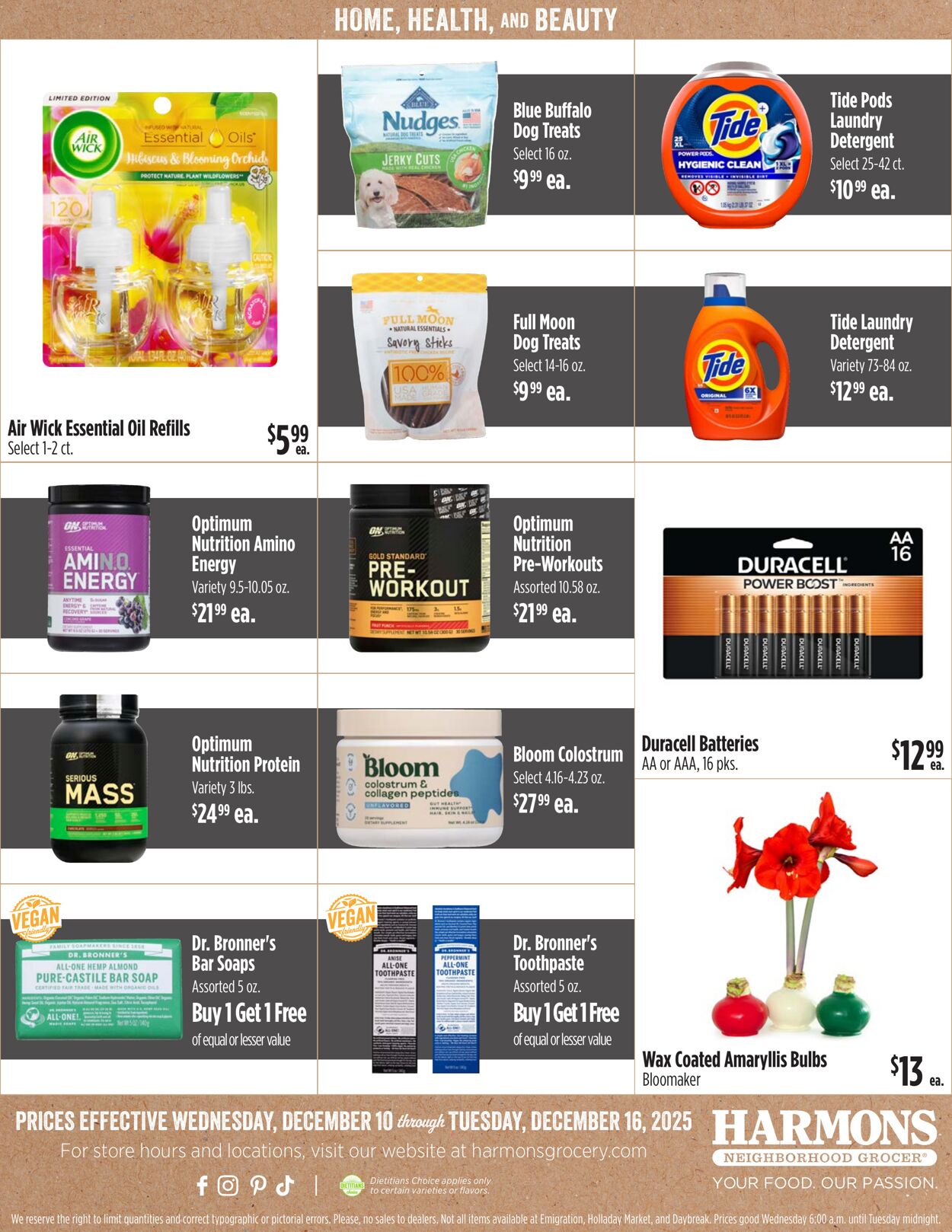 Weekly ad Harmons Grocery 12/10/2025 - 12/16/2025