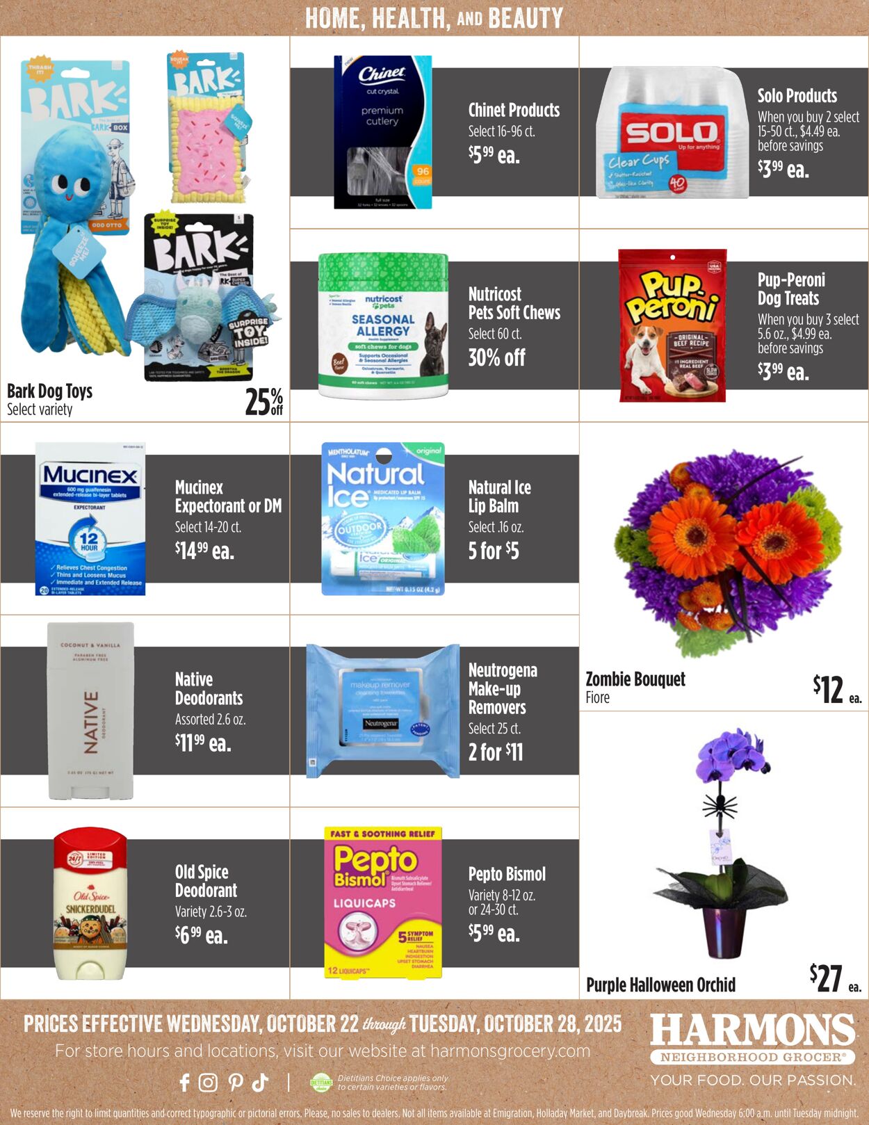 Weekly ad Harmons Grocery 10/22/2025 - 10/28/2025
