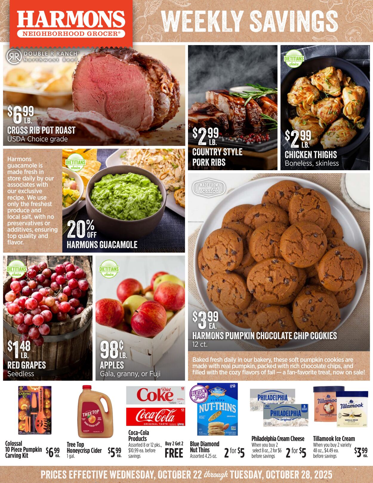 Weekly ad Harmons Grocery 10/22/2025 - 10/28/2025
