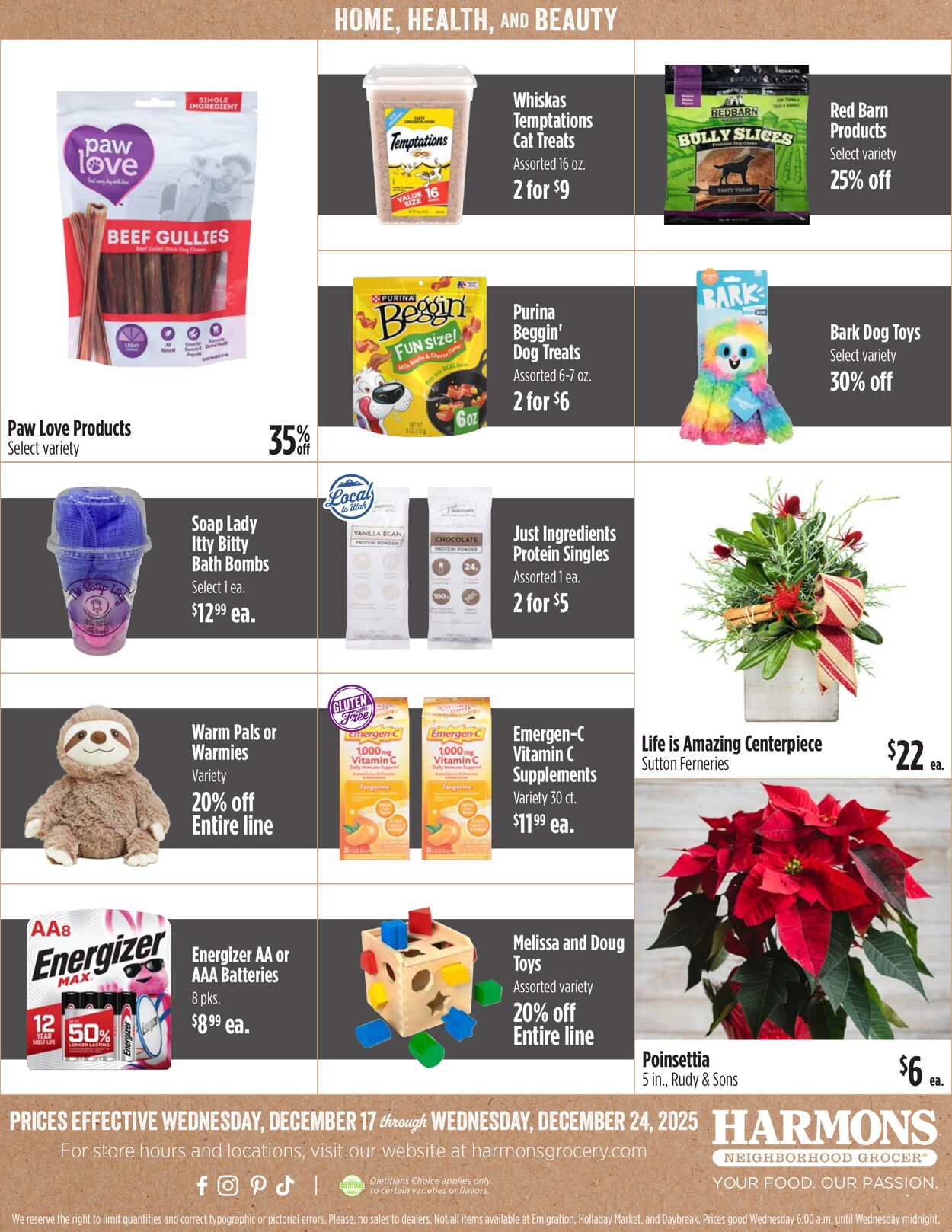 Weekly ad Harmons Grocery 12/17/2025 - 12/23/2025