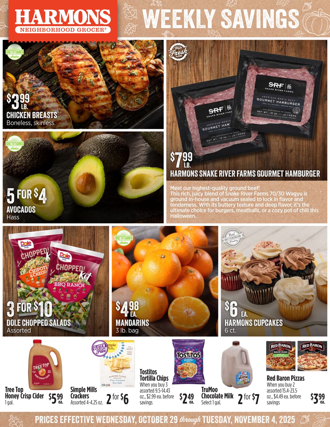 Weekly ad Harmons Grocery 10/29/2025 - 11/04/2025