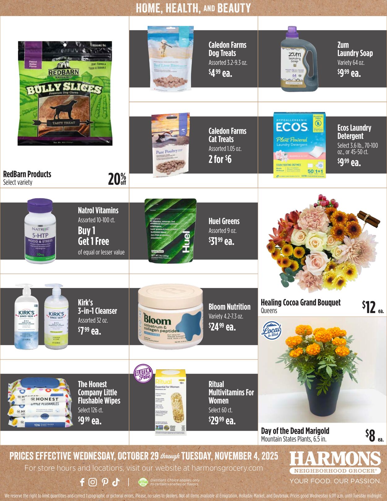 Weekly ad Harmons Grocery 10/29/2025 - 11/04/2025