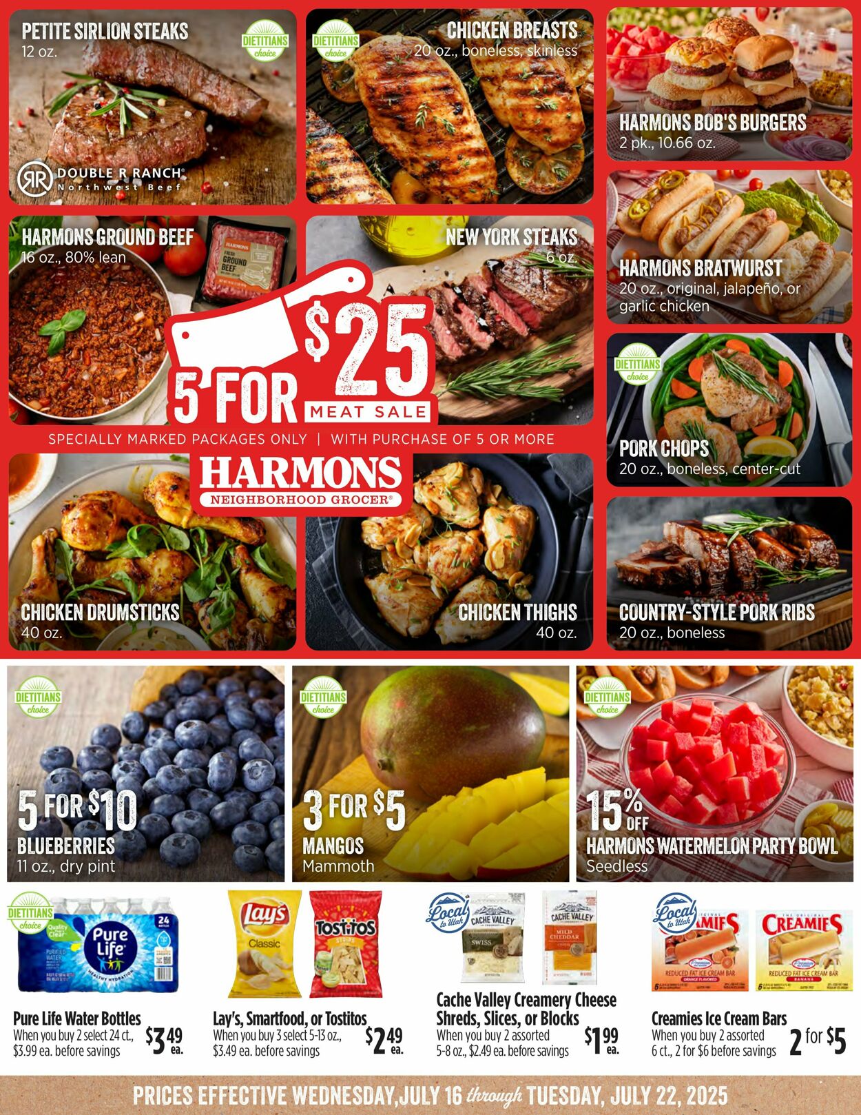 Weekly ad Harmons Grocery 07/16/2025 - 07/22/2025