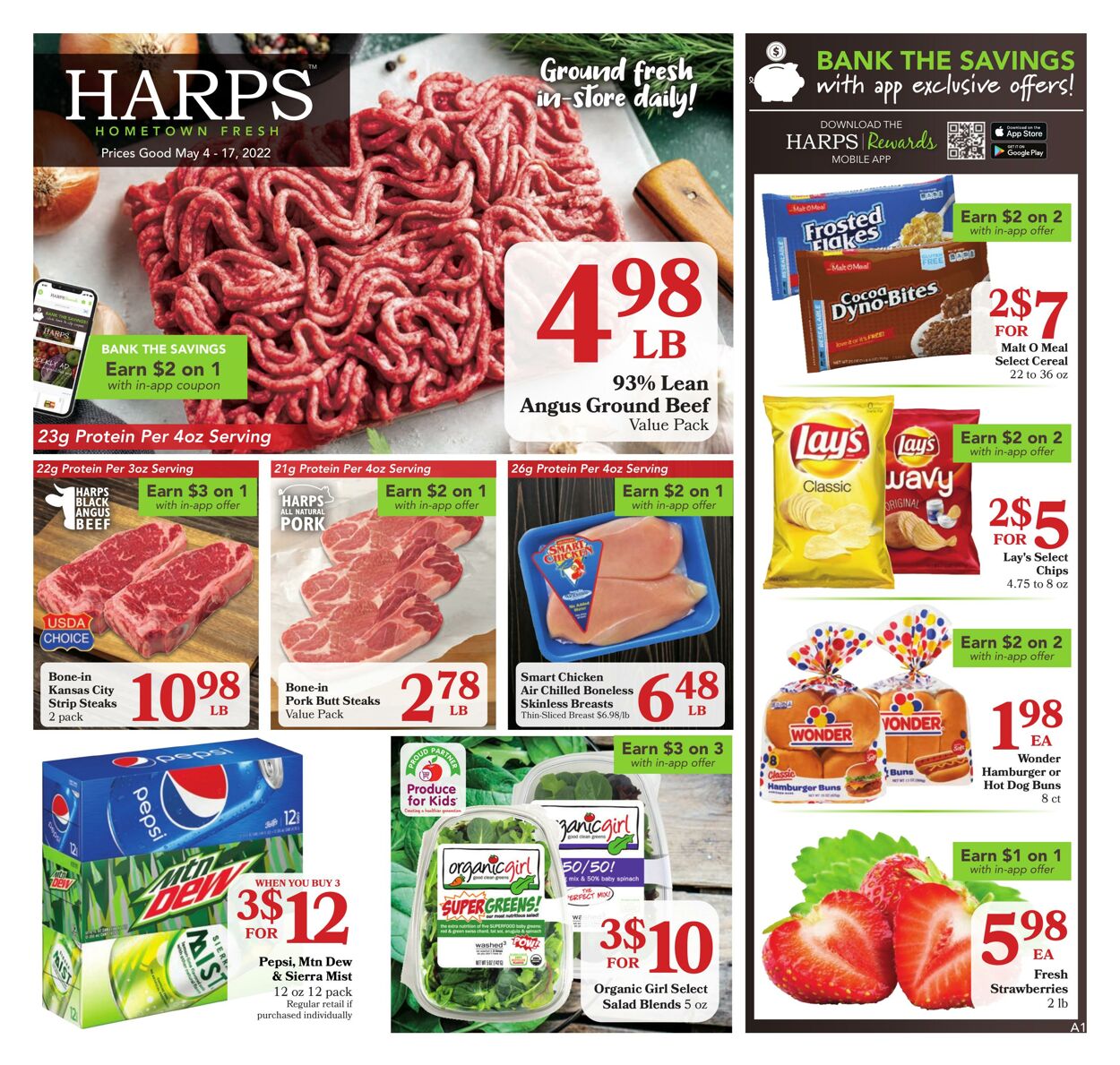 Weekly ad Harps Food 05/04/2022 - 05/17/2022