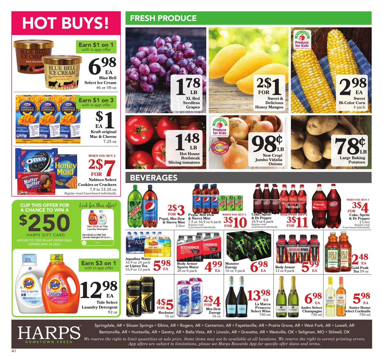 Weekly ad Harps Food 05/04/2022 - 05/17/2022